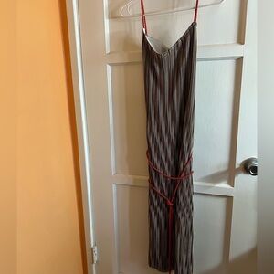 Paper Crane Striped Maxi Dress NWT